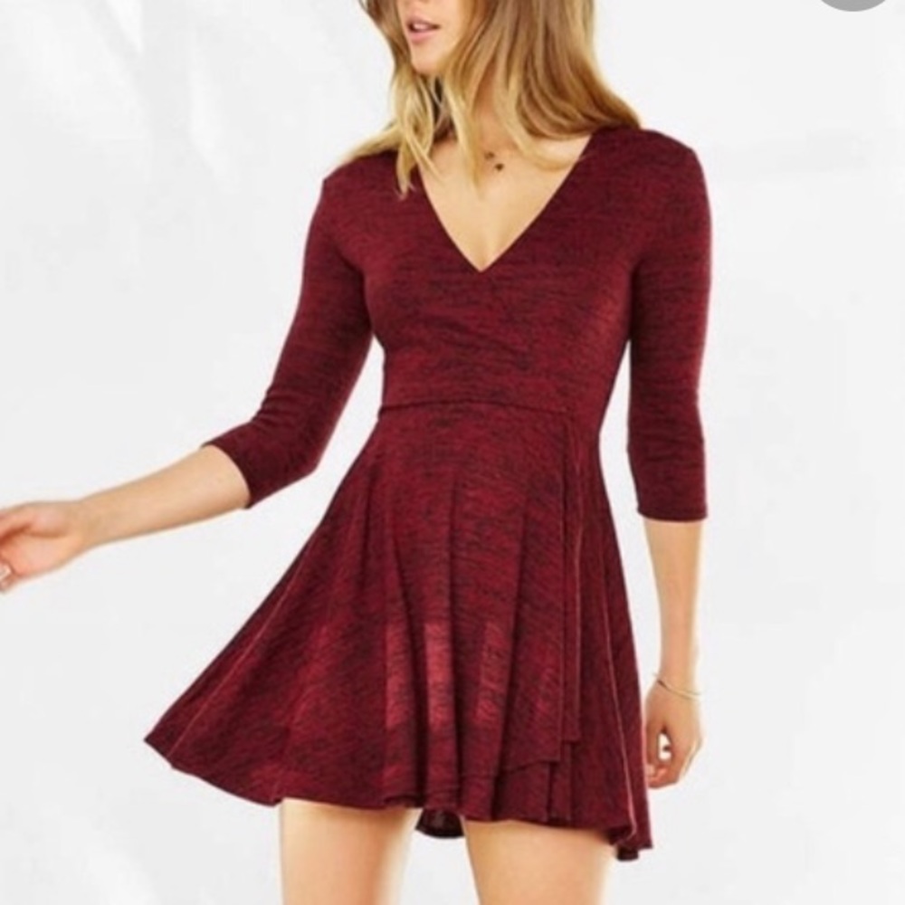 Kimchi Blue Burgundy Soft Dress